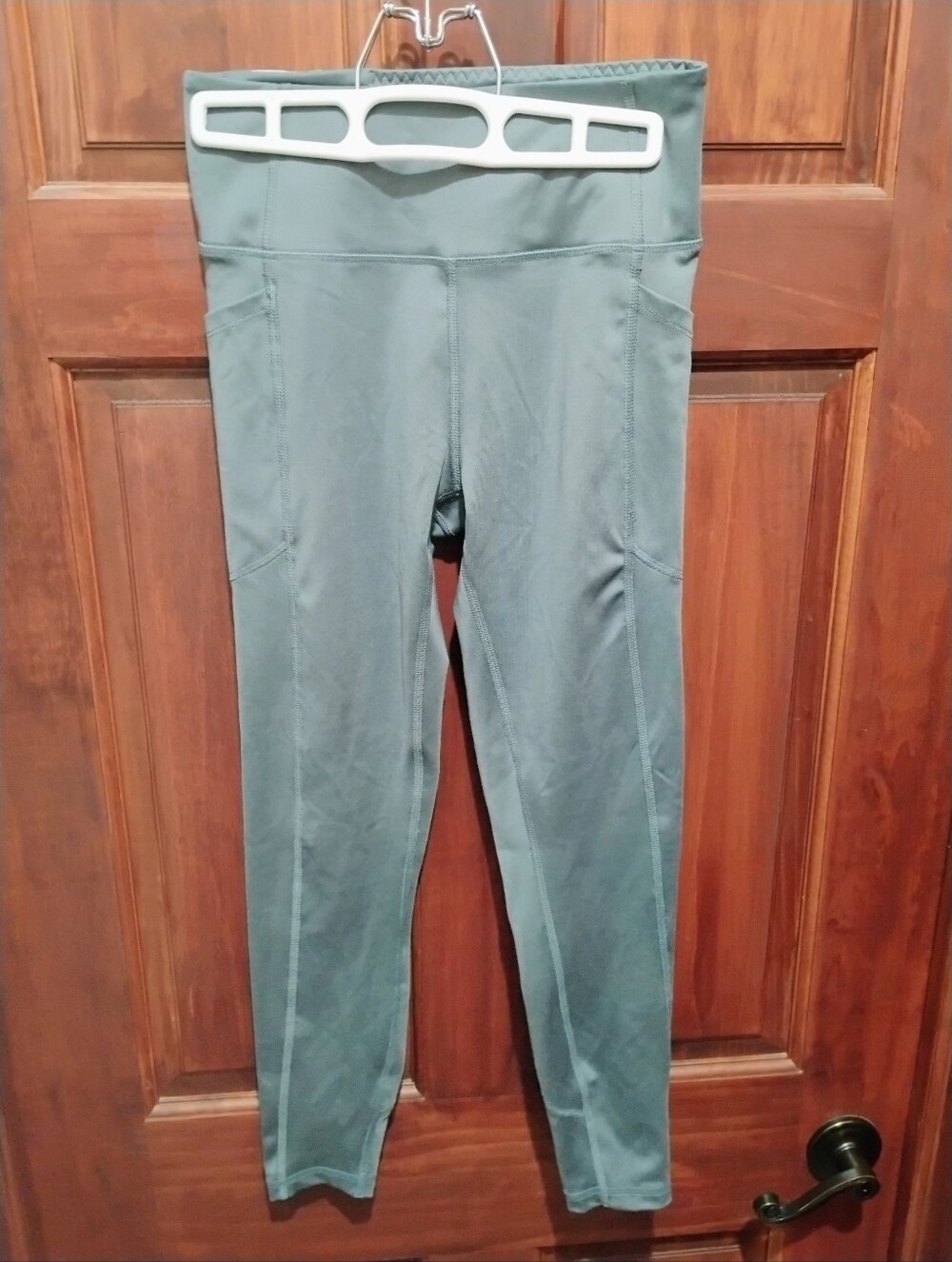 Victoria's Secret VSX High-Rise Grayish-blue Active Leggings with Side Pockets